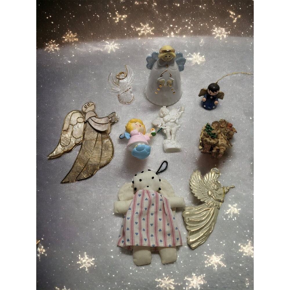 Christmas Ornaments Lot Angels